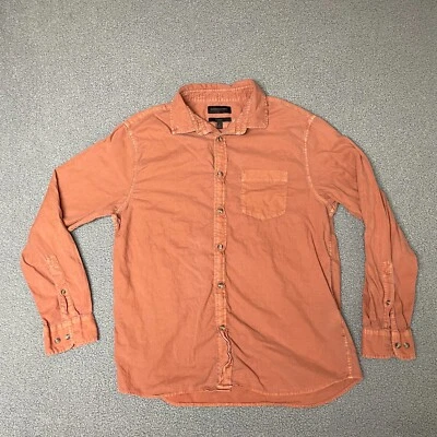 Banana Republic Shirt Mens Standard Fit 100% Cotton orange mens large - Image 1 of 4