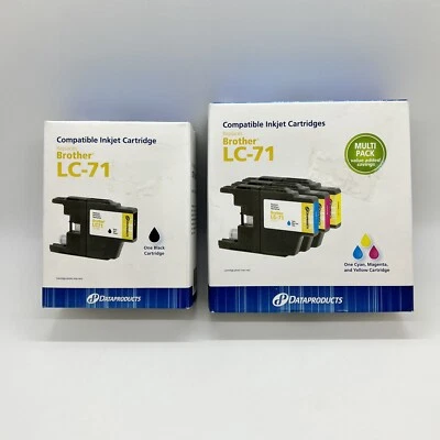 Data Products Inkjet Printer Ink Cartridge for Brother LC-71 Color & Black Packs - Image 1 of 2