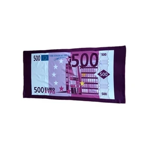 BADETUCH MOTIV 500 EURO 70x140cm HANDTUCH STRANDTUCH SAUNA BAD GELD SPA NEU - Bild 1 von 1