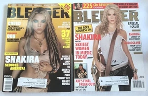 Lot of 2 BLENDER Music Magazine SHAKIRA Cover 2002 2003 - Picture 1 of 6