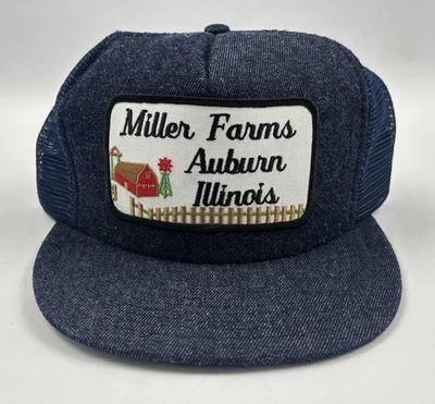 De colección Denim Miller Farms Sombrero Snapback Gorra Gorra de Béisbol San Sun Foto 1 de 4