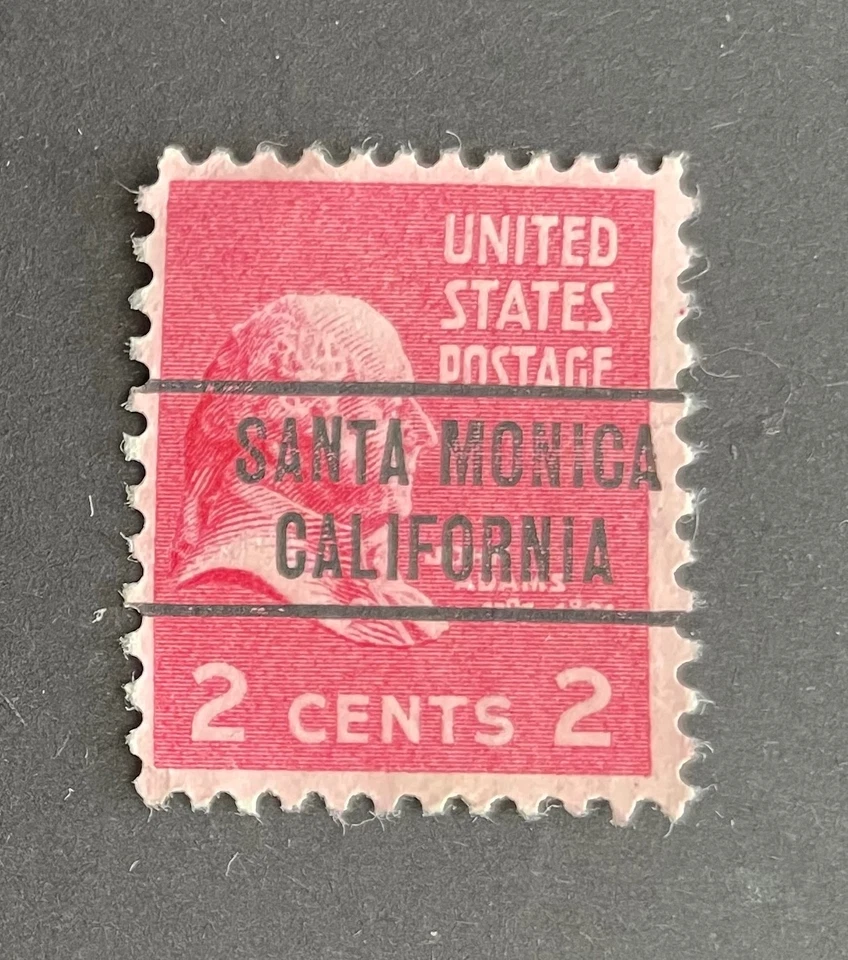 Santa Monica, California Type 263 Precancel - 2 cents Prexie - U.S. #806 - CA - Image 1 of 1