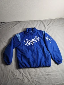 Kansas City Royals Majestic Bomberjacke Herren Größe XL blau weiß Baseball MLB - Bild 1 von 13