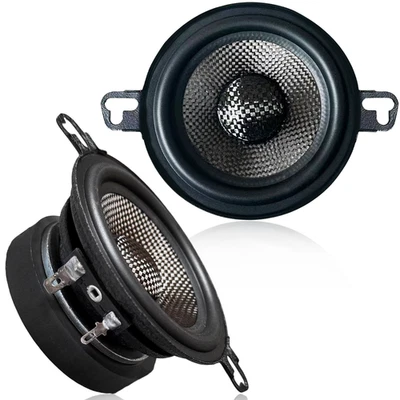 Warzone 2x WZ37PTi 3.5" Mid Range Speaker Pair 200W Max 60W RMS 4 Ohm Car Audio