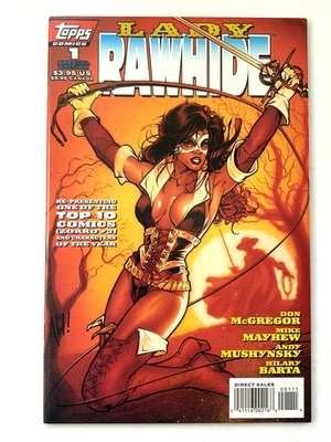 Topps LADY RAWHIDE (1995) #1 Adam Hughes 封面 VF (8.0) 免运费! — 第 1/4 张图片
