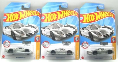 LOTE DE 3 HOT WHEELS ZAMAC NISSAN R390 GT1 LOTE - HW TURBO #64/250 - ZAMAC #4/10 Foto 1 de 4