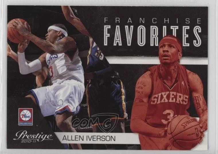 2010-11 Prestige Franchise Favorites Allen Iverson #4 HOF - Image 1 of 2
