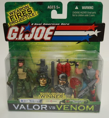 Fan's Choice 2004 GI Joe Valor vs Venom Sgt. Pack de 2 figuras Bazooka vs Dreadnok Foto 1 de 4