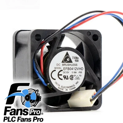 1PCS Brand New Delta Fan EFB0412VHD DC12V 0.18A 40*40*20MM 3pin Cooling Fan - Image 1 of 3