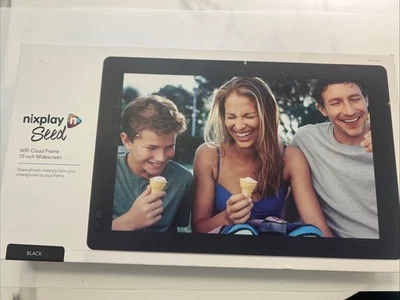 Nixplay W10B Seed 10.1Inch Photo Frame Widescreen WiFi  Minus Remote Stnd - Image 1 of 3