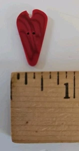 Just Another Button Company RED VELVET HEART Polymer Clay for Cross-Stitch - Picture 1 of 1