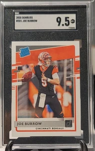 2020 Donruss Joe Burrow Rated Rookie Card #301 SGC 9.5 GEM MINT RC Bengals - Bild 1 von 3