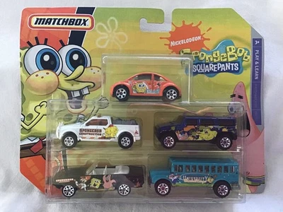 MATCHBOX (MO171) SPONGEBOG & SQUAREPANTS 5 PACK - ( USA ISSUE ) - UNOPENED - Image 1 of 3
