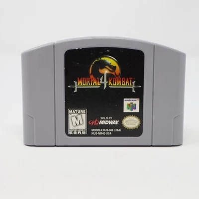 Mortal Kombat 4 (Nintendo 64, 1998) Cleaned / Tested / Authentic - N64 Midway  - Image 1 of 4