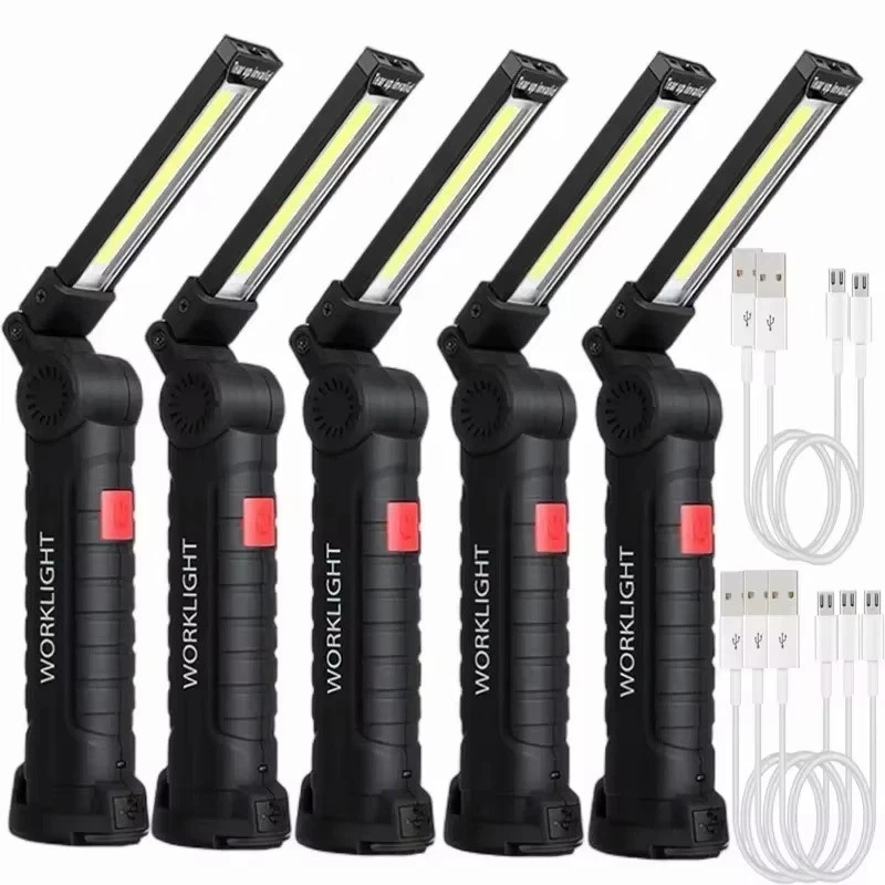 Rechargeable LED COB Work Light Mechanic Flashlight Lamp Magnetic Base Bright - Image 1 of 4
