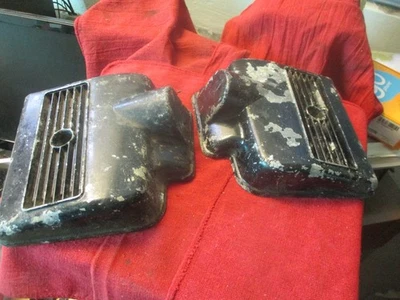 Triumph 650 TR6 1971 Tiger Trophy BSA Thunderbolt A65T cubiertas laterales de metal 090225 Foto 1 de 4