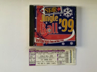 Concert Ticket Stub Jingle Ball 2002 Cox Arena Star 100.7 + 1999 Jingle Ball CD - Image 1 of 4