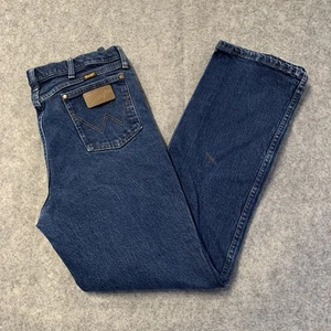 Wrangler Jeans Uomo 35x32 Blu 947STR Dritto Elasticizzato Lavaggio Scuro - Foto 1 di 16