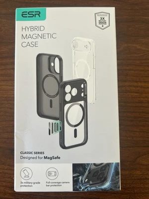 Capa magnética híbrida clássica ESR iPhone 17 PRO MAX controle de câmera LIMPA - Imagem 1 de 4