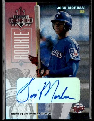 2003 Donruss Champions #296 Jose Morban Autographs #/475 - Image 1 of 2