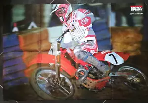 JEFF STANTON HONDA CR 250 MOTOCROSS POSTER 90'S - Picture 1 of 1