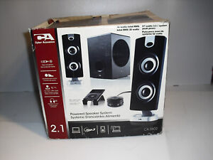 cyber acoustic computer speakers with subwoofer ca-3602    ,  62   watts