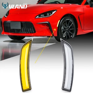 VLAND White LED Side Marker Lights For 2021-2024 Toyota GR86 Subaru BRZ ZN8 ZD8 - Picture 1 of 13