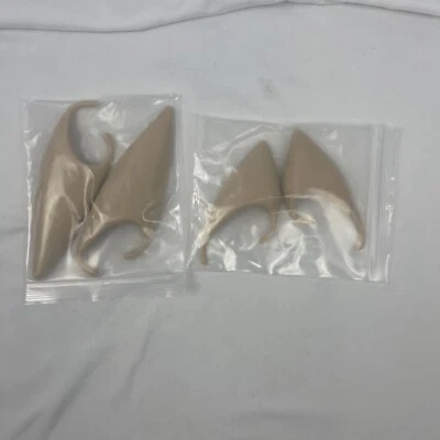 2 Pairs Latex Pixie Elf Fairy Costume Tip Ears Masks For Cosplay FAST Delivery - Image 1 of 4