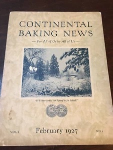 Continental Baking Company News, 1927, Magazine V. 1, # 1 - Picture 1 of 8