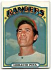 1972 Topps Horacio Pina Texas Rangers #654