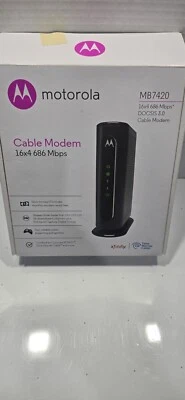 Motorola MB7420 16x4 686mbps DOCSIS 3.0 Cable Modem - Image 1 of 3