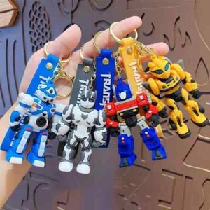 Transformers keychain Optimus Prime Bumblebee bag pendant car keychain gift - Picture 1 of 9
