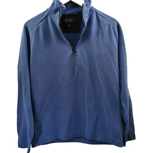 Banana Republic Jacket Mens Medium Blue M 1/4 Zip Long Sleeve Moisture Wicking - Picture 1 of 10