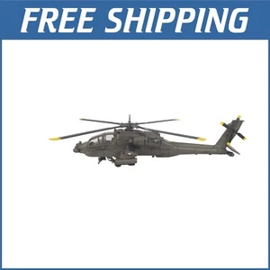 1:55 Scale Die-Cast AH-64 Apache Helicopter Model with Stand - Ready to Display - Picture 1 of 3