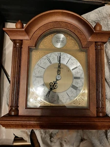 Wanduhr antik Tempus fugit inkl Pendel und Gewichte, funktioniert, siehe Videos - Bild 1 von 11