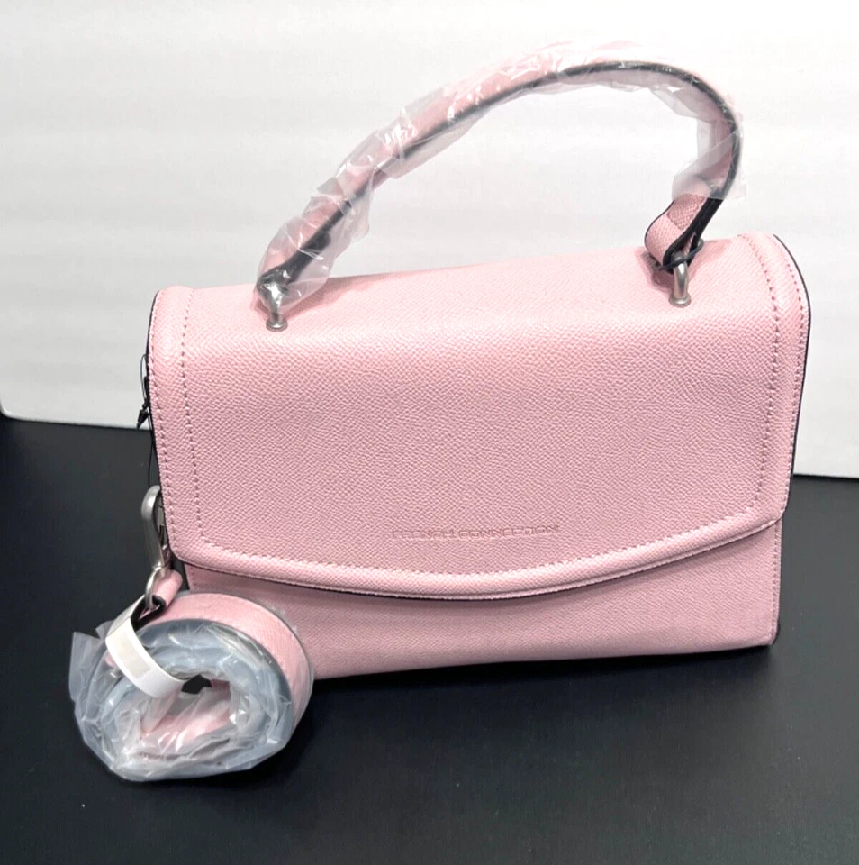 Bolsa tiracolo e de ombro feminina French Connection ímã de seixo rosa NOVA - Imagem 1 de 4