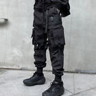 Korean Style Mens Cargo Pants Outdoor Pocket Overalls Casual Motorcycle Trousers