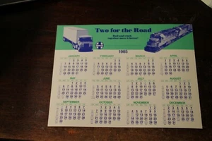 SANTA FE RAILROAD 1985 Calendar TWO FOR THE ROAD - Picture 1 of 2