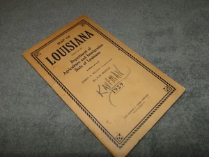 Rare 1929 Pocket RAND MCNALLY MAP Guide LOUISIANA STATE w/ FOLD OUT Map LOT BB - Picture 1 of 6