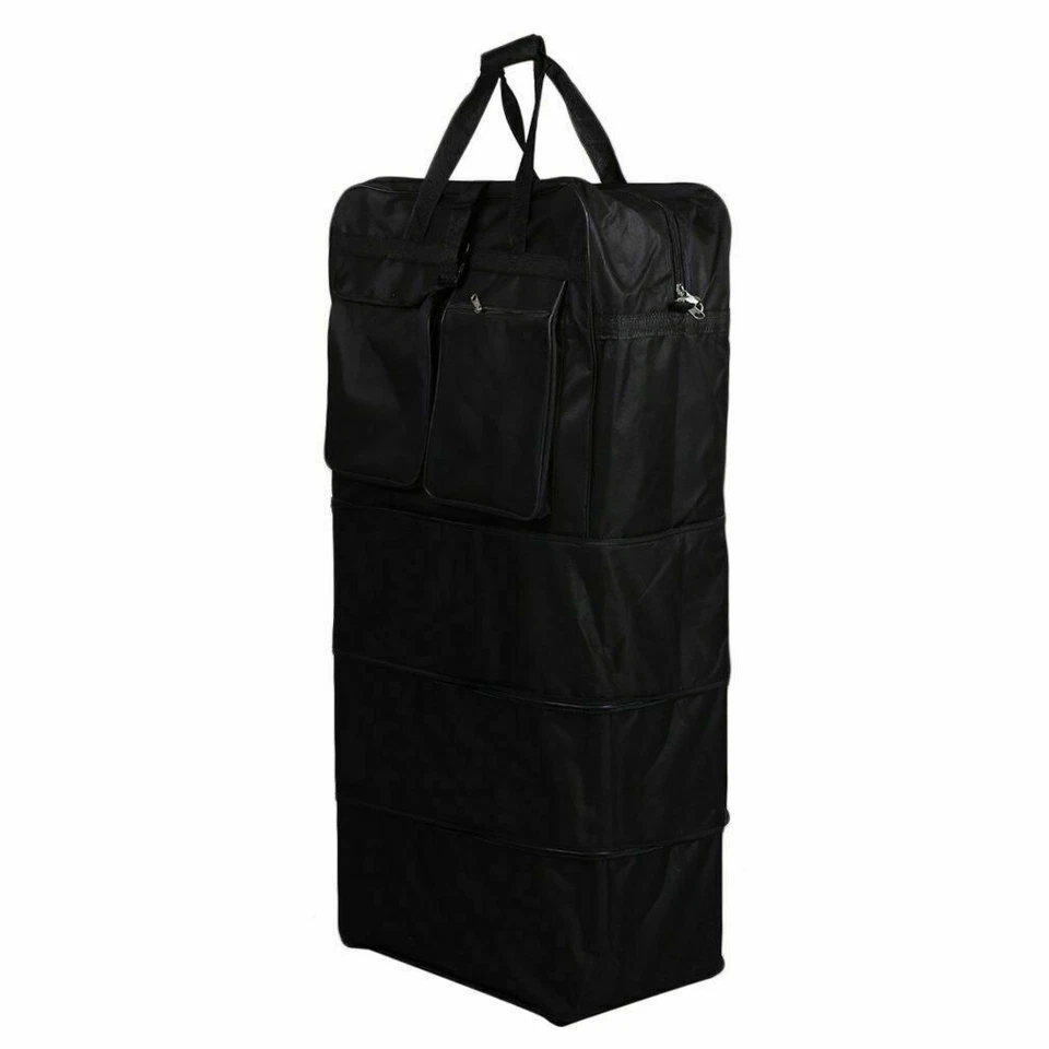 Extra Large 44-Inch Wheeled Travel Duffle Bag – Foldable Holdall with Zipped Car - Image 1 of 4