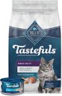 Blue Buffalo Tastefuls Mature Dry Cat Food for Adult Cats 7+, Made in the USA wi