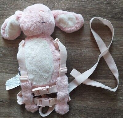 Eddie Bauer Pink Fluffy Bunny Child Safety Harness Backpack Toddler Safety Leash • 31.65$