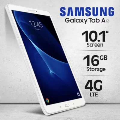 SAMSUNG GALAXY TAB A6 ONE 16GB WHITE WIFI LTE ANDROID SM-T585 + CHARGER - Bild 1 von 4
