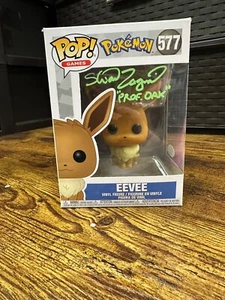 JSA Signed Stuart Zagnit Funko Pop! Pokémon Eevee 577 With Protector - Picture 1 of 11