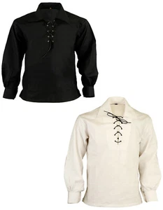 Camisa escocesa jacobita jacobita ghillie falda escocesa tartán esporran - Imagen 1 de 4
