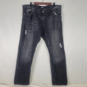 Pantalones de mezclilla negros desgastados lavado carbón Nostic para hombre talla 44 real W42 x L31 - Imagen 1 de 16