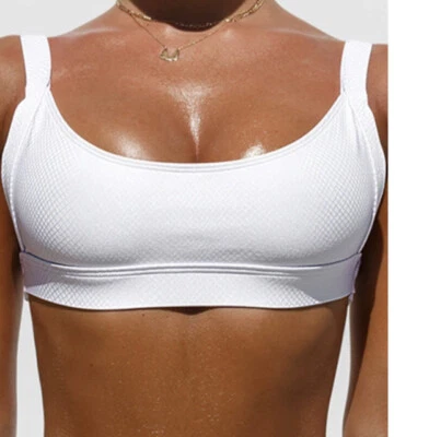 Minimale Animale Luna Top & Allure Brief White Snakeskin Print XL New Bikini SET - Image 1 of 4