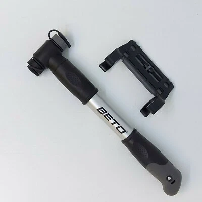 BETO Duel Head 2 vías T Head bicicleta mini bomba Schrader y bicicleta de válvula Presta MTB Foto 1 de 4