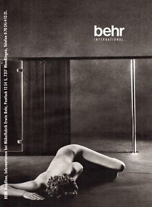 3w21062/vecchia pubblicità del 1991 - behr international - fabbrica di mobili