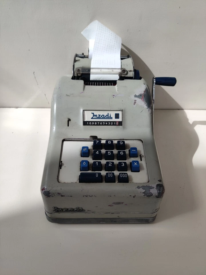 CALCULADORA ANTIGUA GIUSEPPE INZADI M58. MILANO. ITALIA. Años 50 Foto 1 de 4